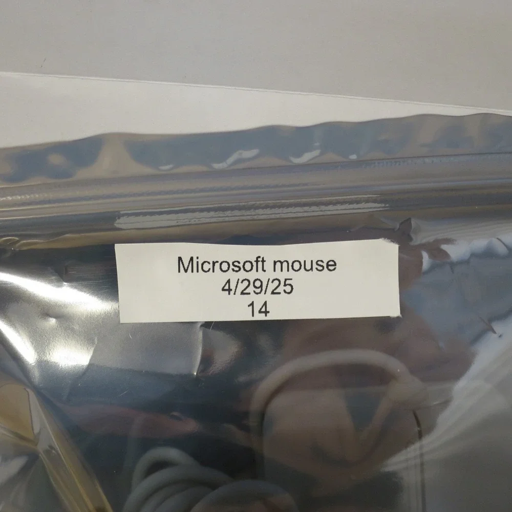 2 Button Microsoft Mouse Port Compatible PS2 Mouse 2.1A PN X03-68761 - Tested 14